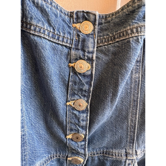 Iconic Levi's Denim Drea Dress XS in Paper Map Blue (Medium Wash) - Picture 4 of 7